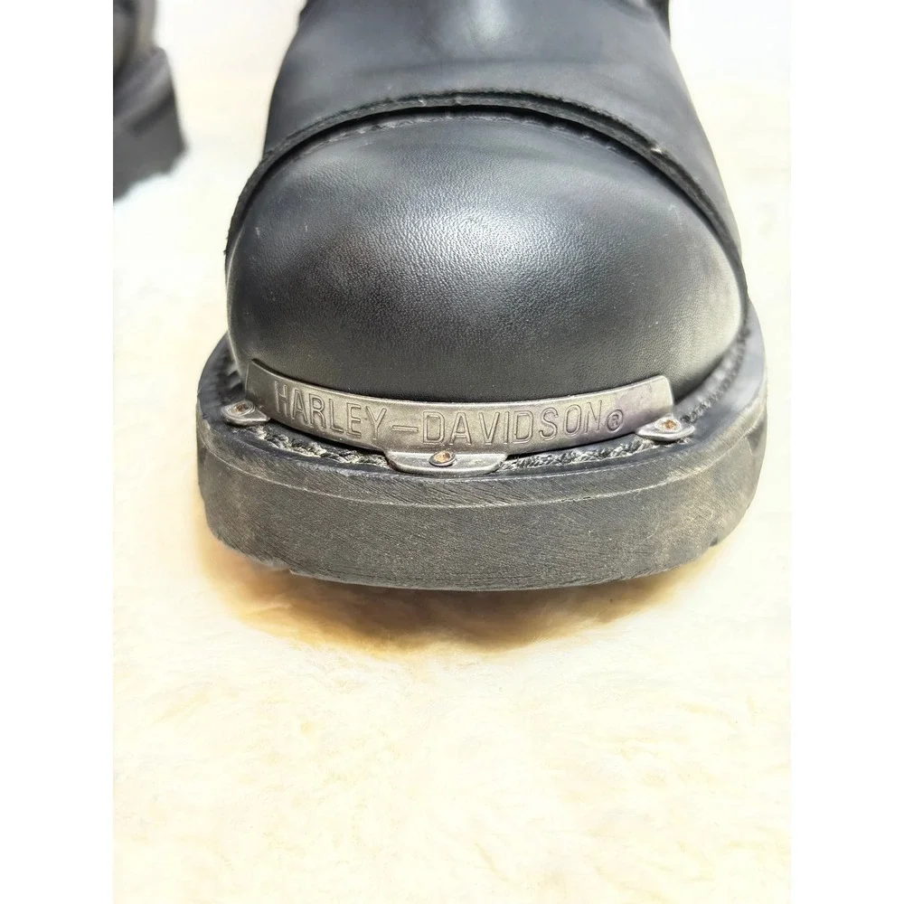 Harley Davidson Motorcycle Harness Boots Black Leather Mens 13M Biker Heavy Lug